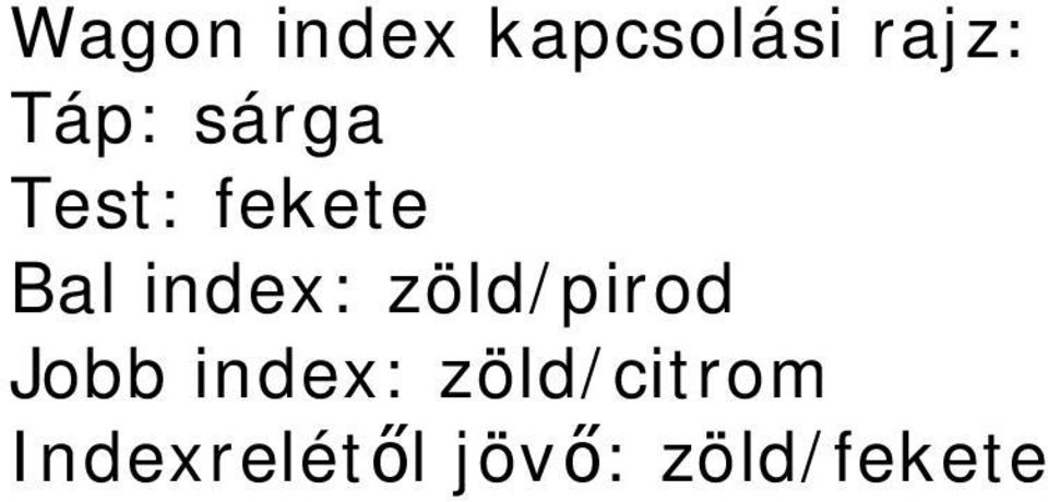 index: zöld/pirod Jobb index: