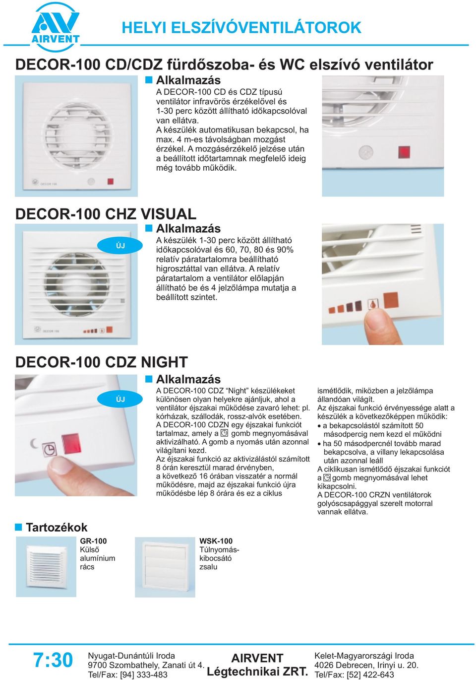 Helyi elszÃvÃventilÃtorok. decor 100 fürdõszoba és wc elszÃvó ...