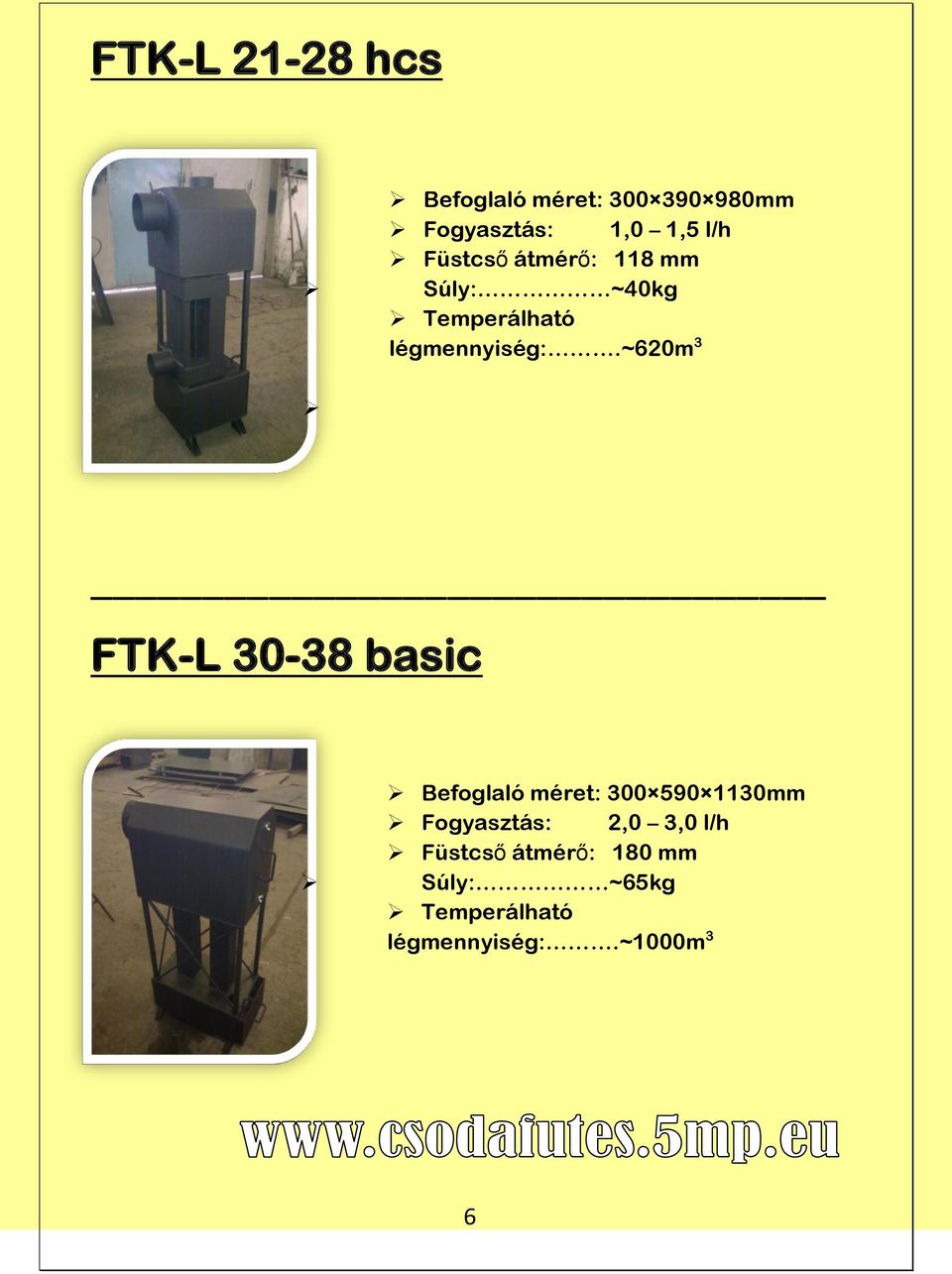 ~620m 3 FTK-L 30-38 basic Befoglaló méret: 300 590 1130mm