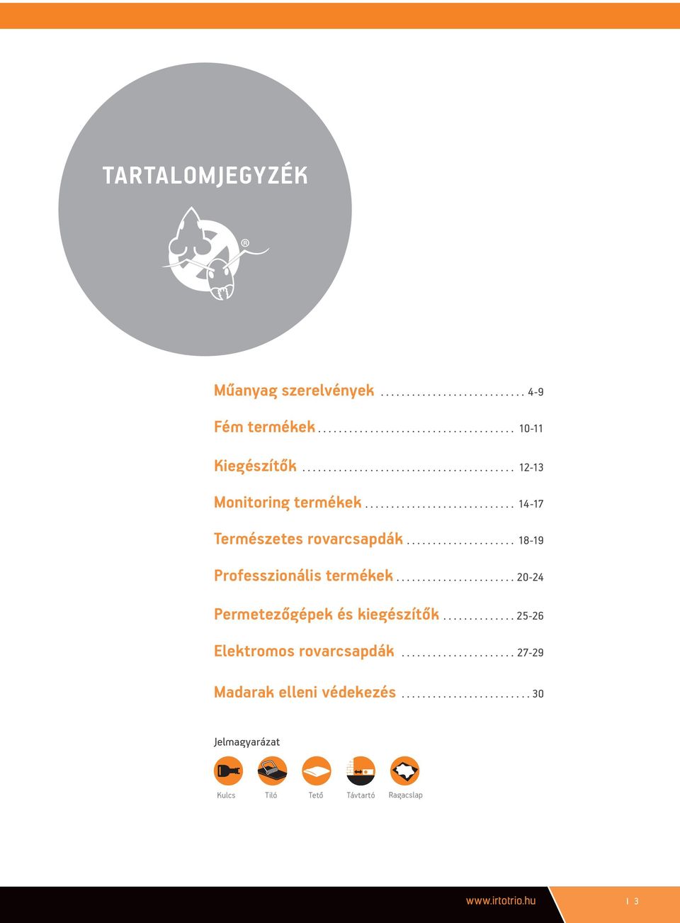 ... 18-19 Professzionális termékek...20-24 Permetezőgépek és kiegészítők.