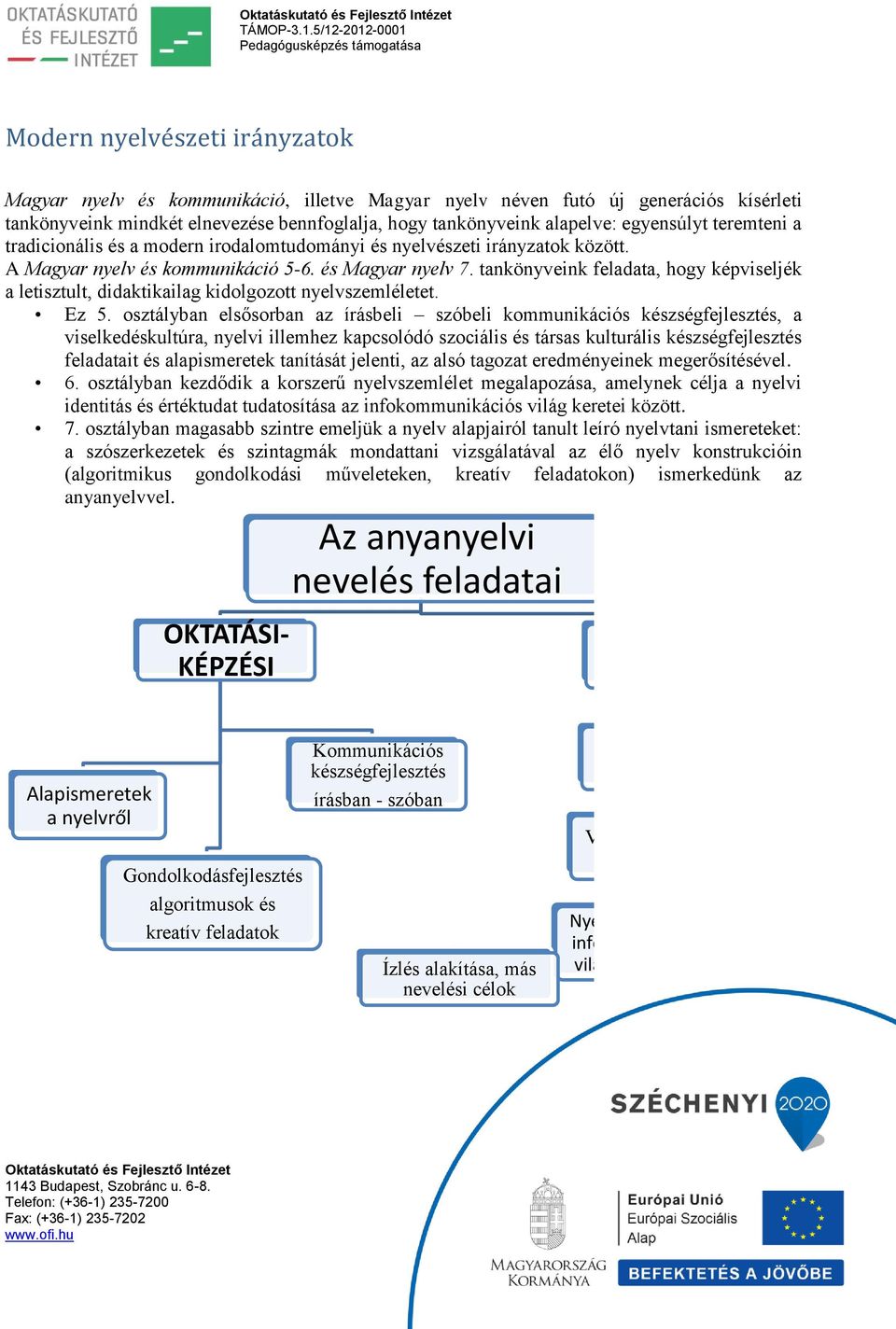 tankönyveink feladata, hogy képviseljék a letisztult, didaktikailag kidolgozott nyelvszemléletet. Ez 5.