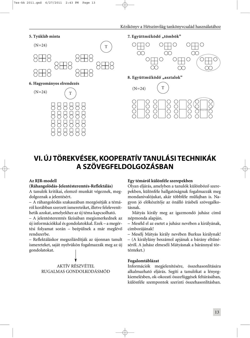 A ráhangolódás szakaszában mozgósítják a témáról korábban szerzett ismereteiket, illetve feleleveníthetik azokat, amelyekhez az új téma kapcsolható.