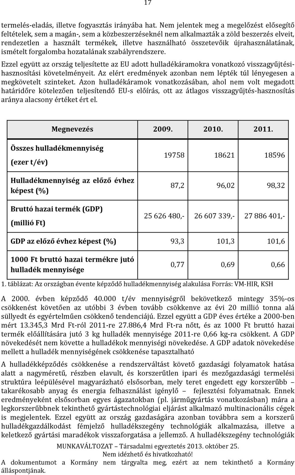 újrahasználatának, ismételt forgalomba hozatalának szabályrendszere. Ezzel együtt az ország teljesítette az EU adott hulladékáramokra vonatkozó visszagyűjtésihasznosítási követelményeit.