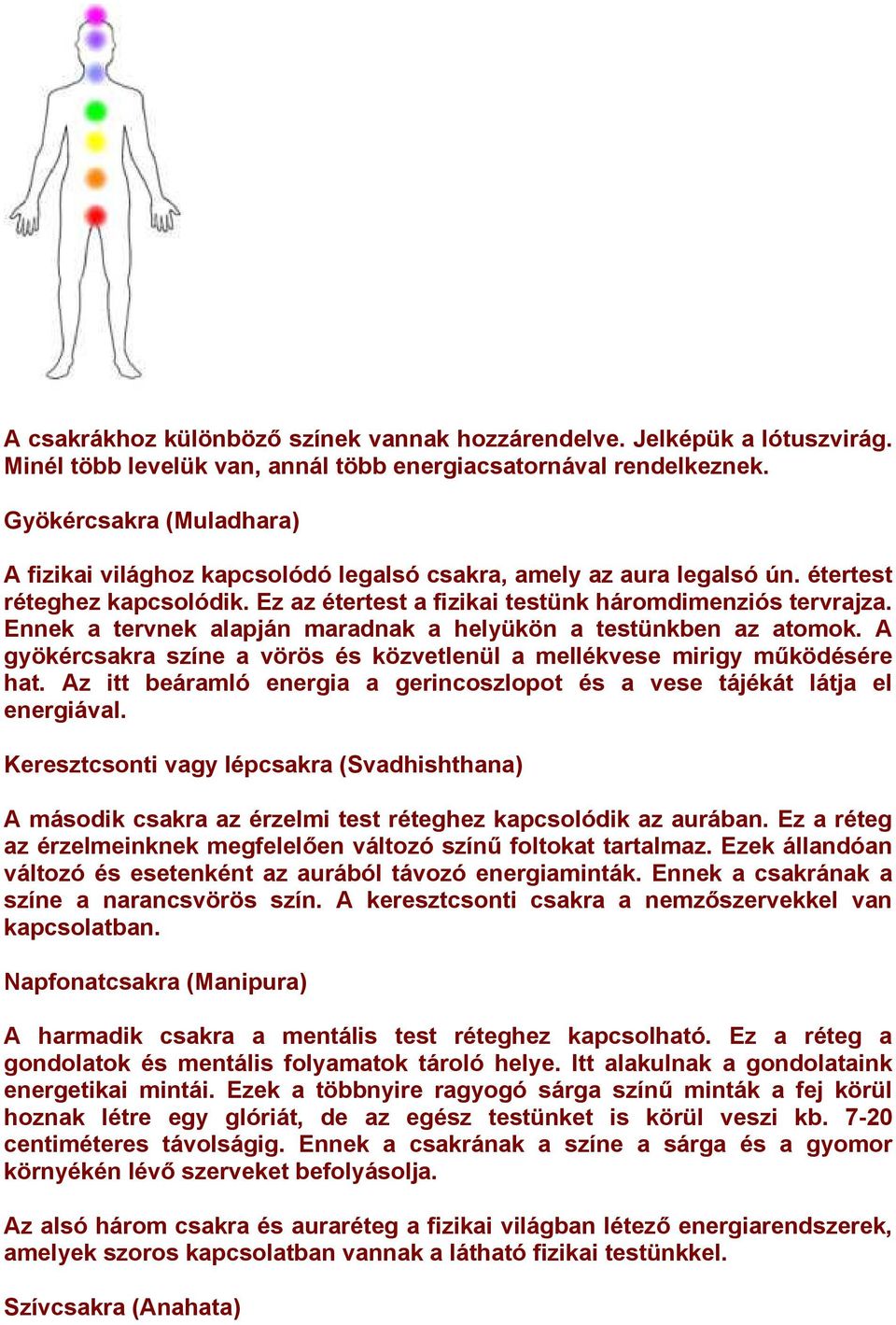 Ennek a tervnek alapján maradnak a helyükön a testünkben az atomok. A gyökércsakra színe a vörös és közvetlenül a mellékvese mirigy működésére hat.