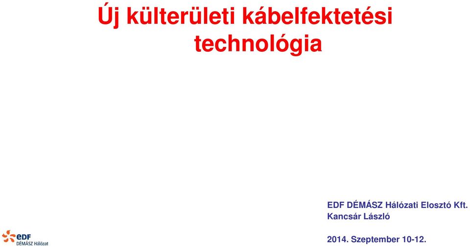 EDF DÉMÁSZ Hálózati Elosztó