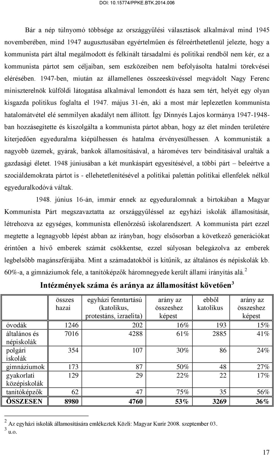 1947-ben, miután az államellenes összeesküvéssel megvádolt Nagy Ferenc miniszterelnök külföldi látogatása alkalmával lemondott és haza sem tért, helyét egy olyan kisgazda politikus foglalta el 1947.