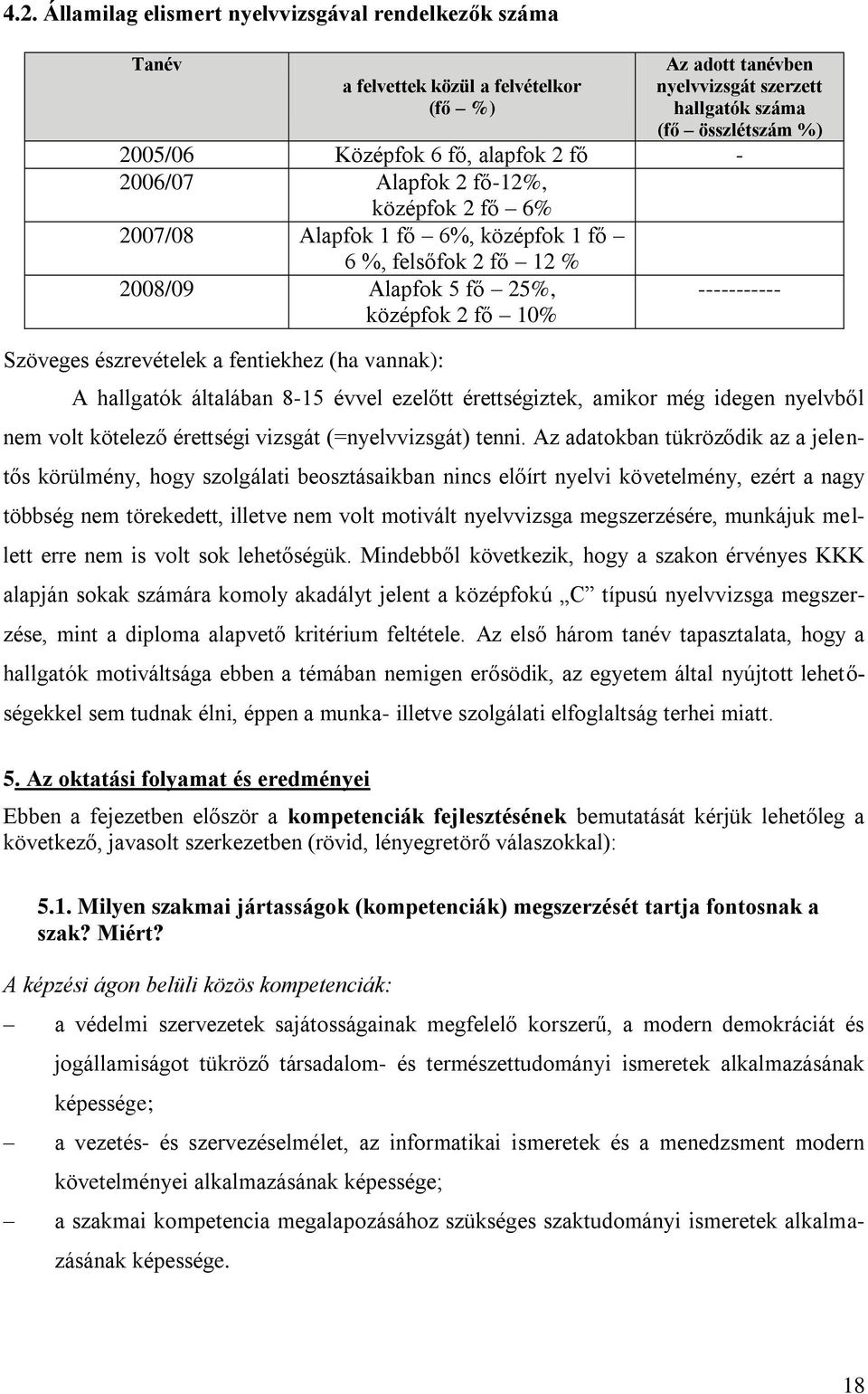 (ha vannak): ----------- A hallgatók általában 8-15 évvel ezelőtt érettségiztek, amikor még idegen nyelvből nem volt kötelező érettségi vizsgát (=nyelvvizsgát) tenni.