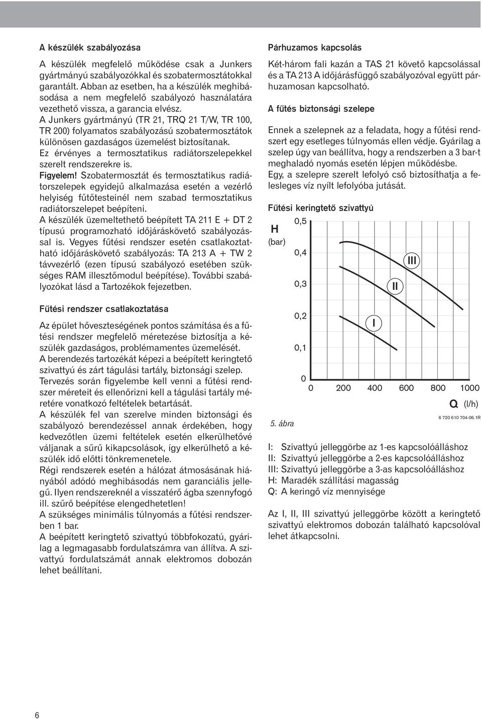 A Junkers gyártmányú (TR 21, TRQ 21 T/W, TR 100, TR 200) folyamatos szabályozású szobatermosztátok különösen gazdaságos üzemelést biztosítanak.