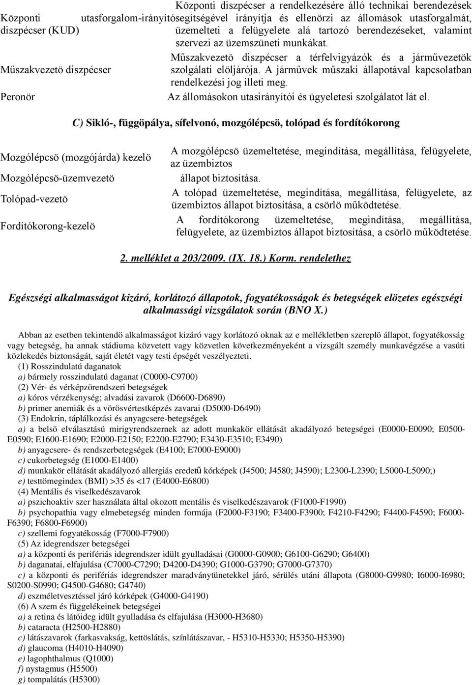 A járművek műszaki állapotával kapcsolatban rendelkezési jog illeti meg. Peronör Az állomásokon utasirányítói és ügyeletesi szolgálatot lát el.