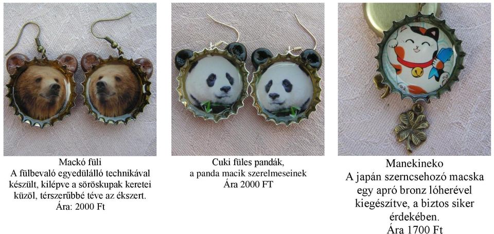 Ára: 2000 Ft Cuki füles pandák, a panda macik szerelmeseinek Ára 2000 FT