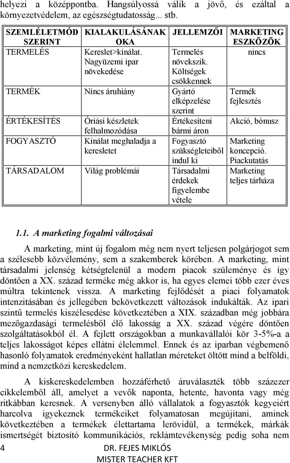 Költségek csökkennek TERMÉK Nincs áruhiány Gyártó elképzelése szerint ÉRTÉKESÍTÉS FOGYASZTÓ Óriási készletek felhalmozódása Kínálat meghaladja a keresletet Értékesíteni bármi áron Fogyasztó