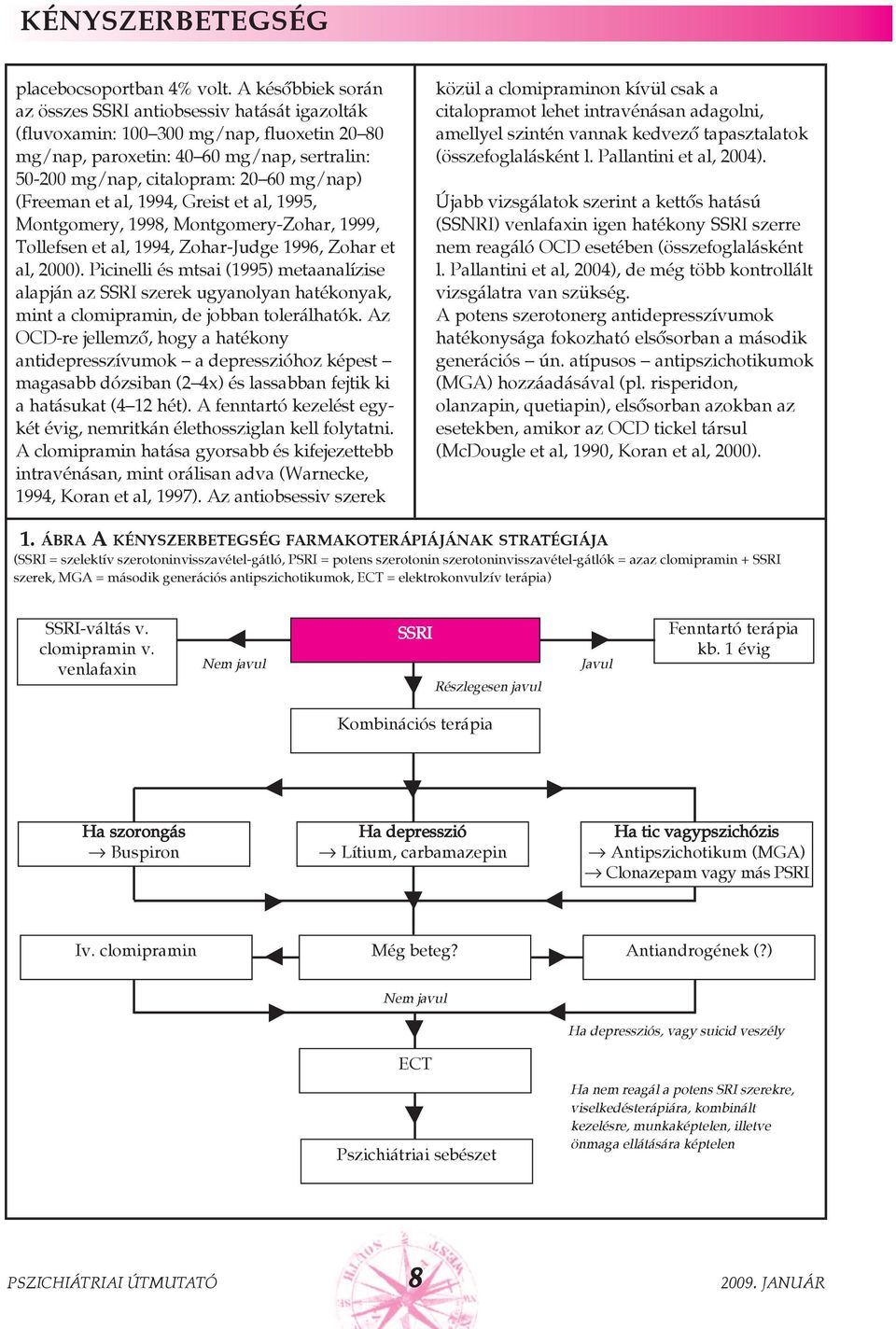 (Freeman et al, 1994, Greist et al, 1995, Montgomery, 1998, Montgomery-Zohar, 1999, Tollefsen et al, 1994, Zohar-Judge 1996, Zohar et al, 2000).