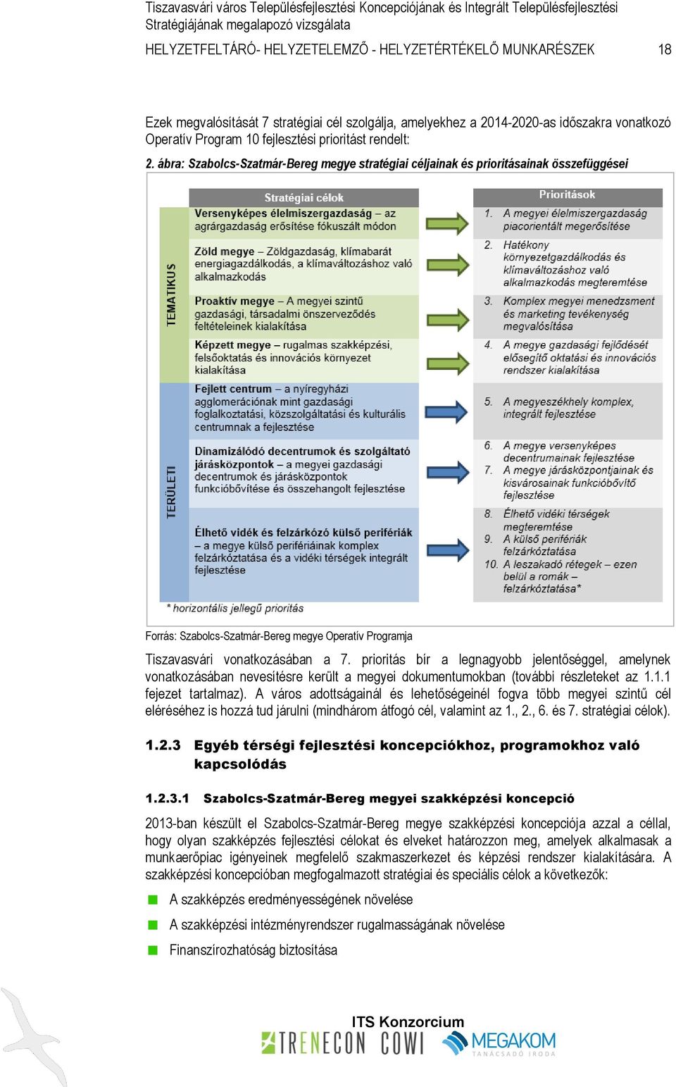 prioritás bír a legnagyobb jelentőséggel, amelynek vonatkozásában nevesítésre került a megyei dokumentumokban (további részleteket az 1.1.1 fejezet tartalmaz).