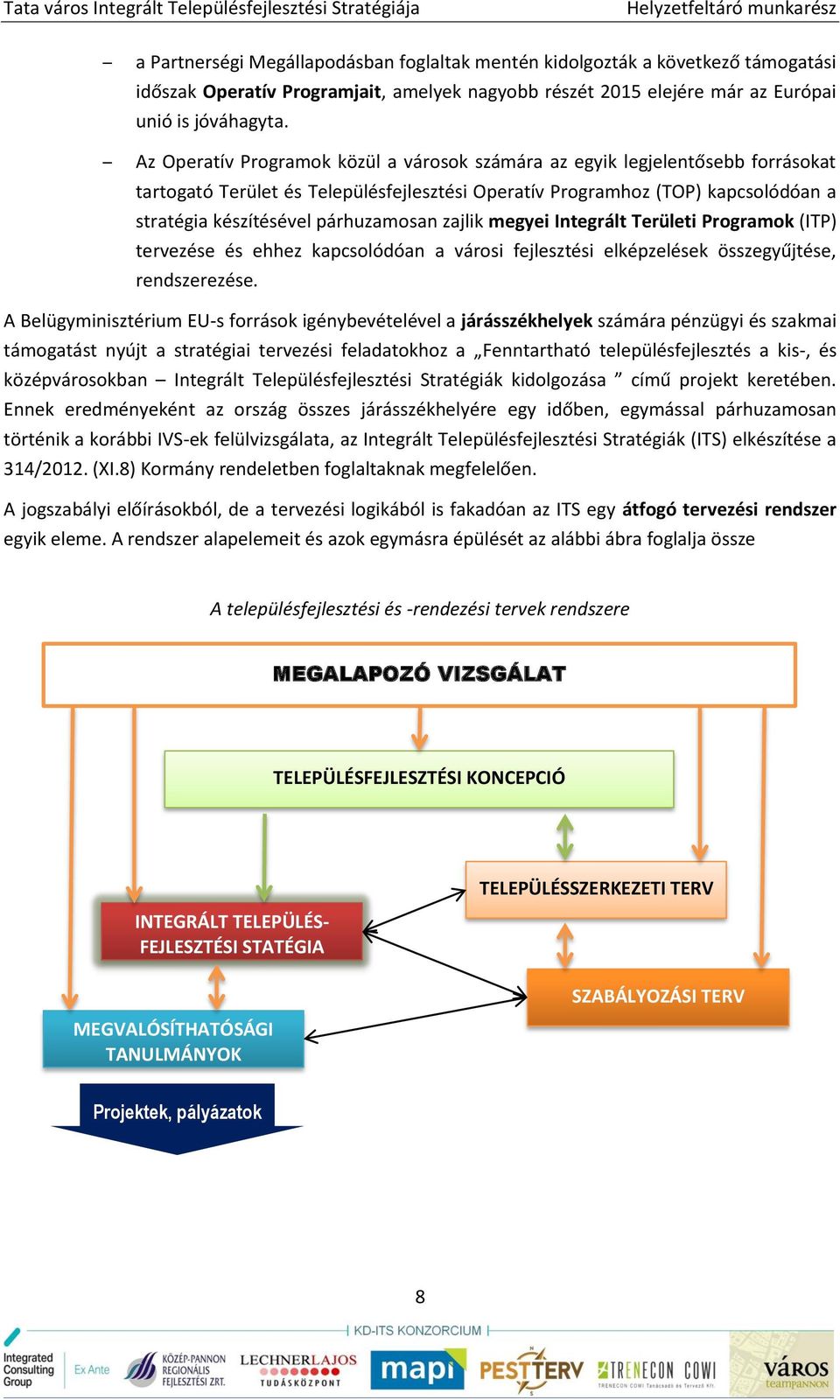 zajlik megyei Integrált Területi Programok (ITP) tervezése és ehhez kapcsolódóan a városi fejlesztési elképzelések összegyűjtése, rendszerezése.