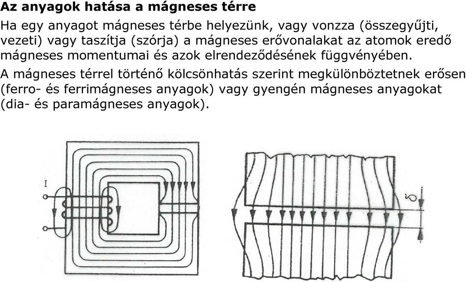 momentumai és azok elrendeződésének függvényében.