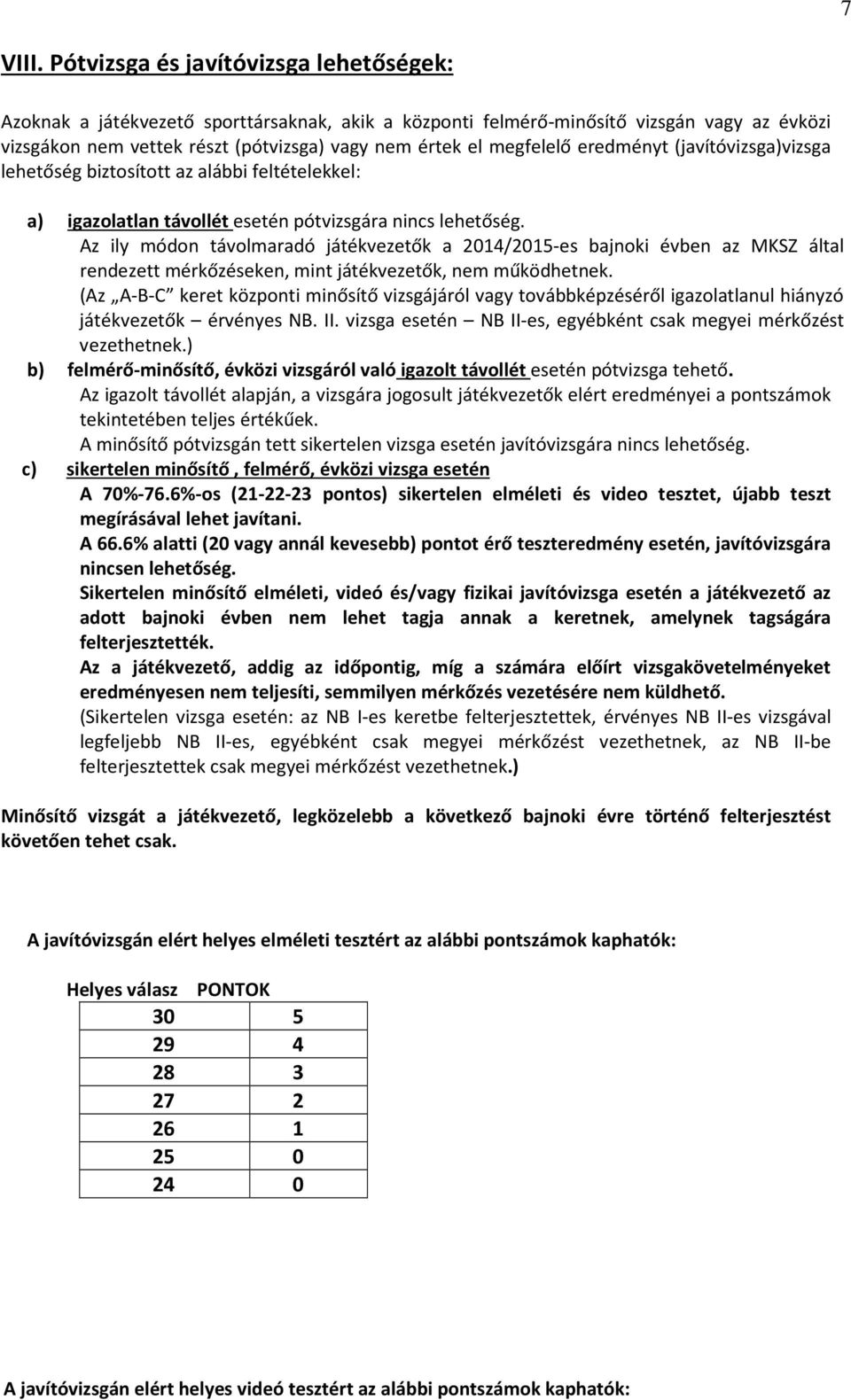 eredményt (javítóvizsga)vizsga lehetőség biztosított az alábbi feltételekkel: a) igazolatlan távollét esetén pótvizsgára nincs lehetőség.