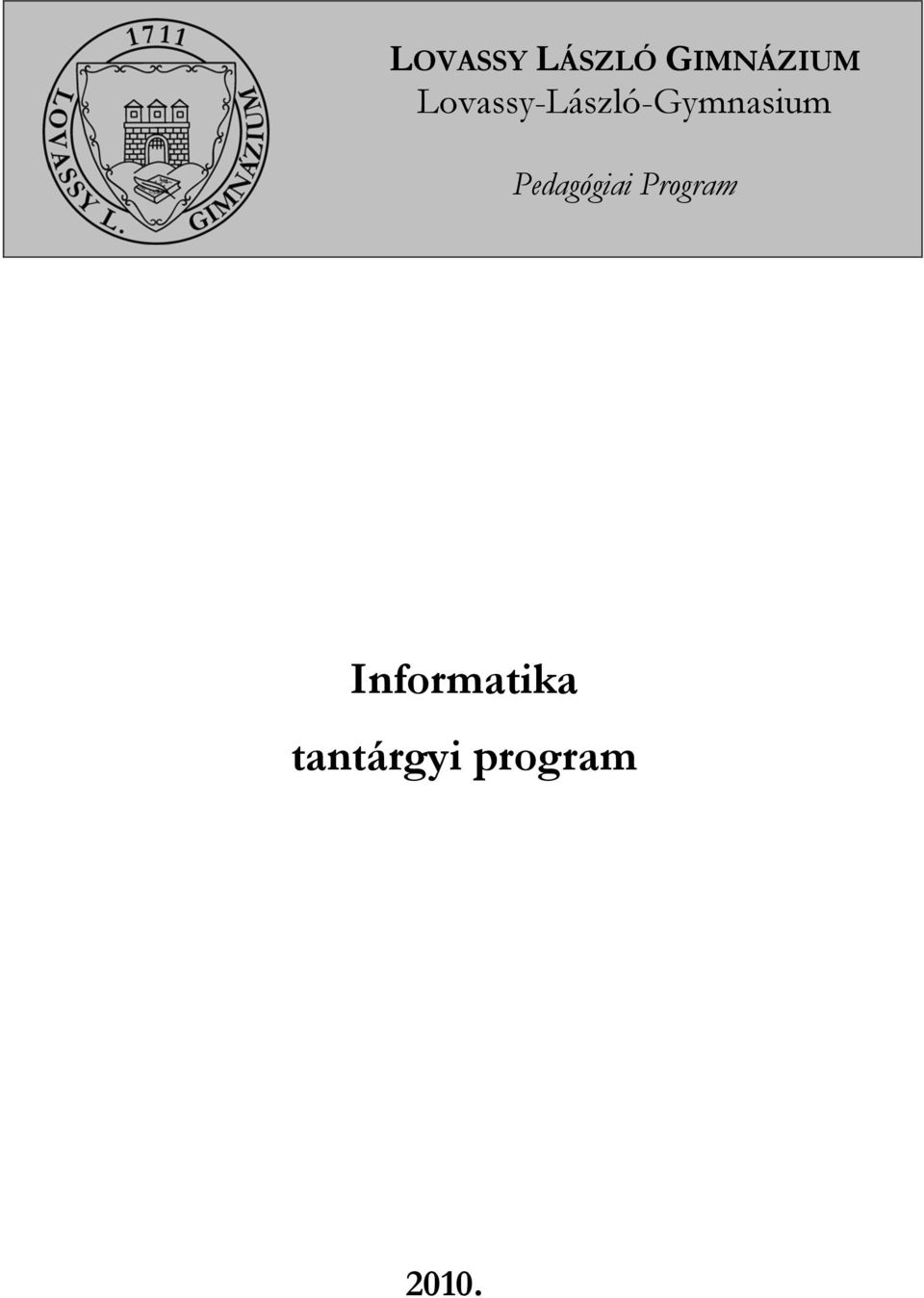 Pedagógiai Program