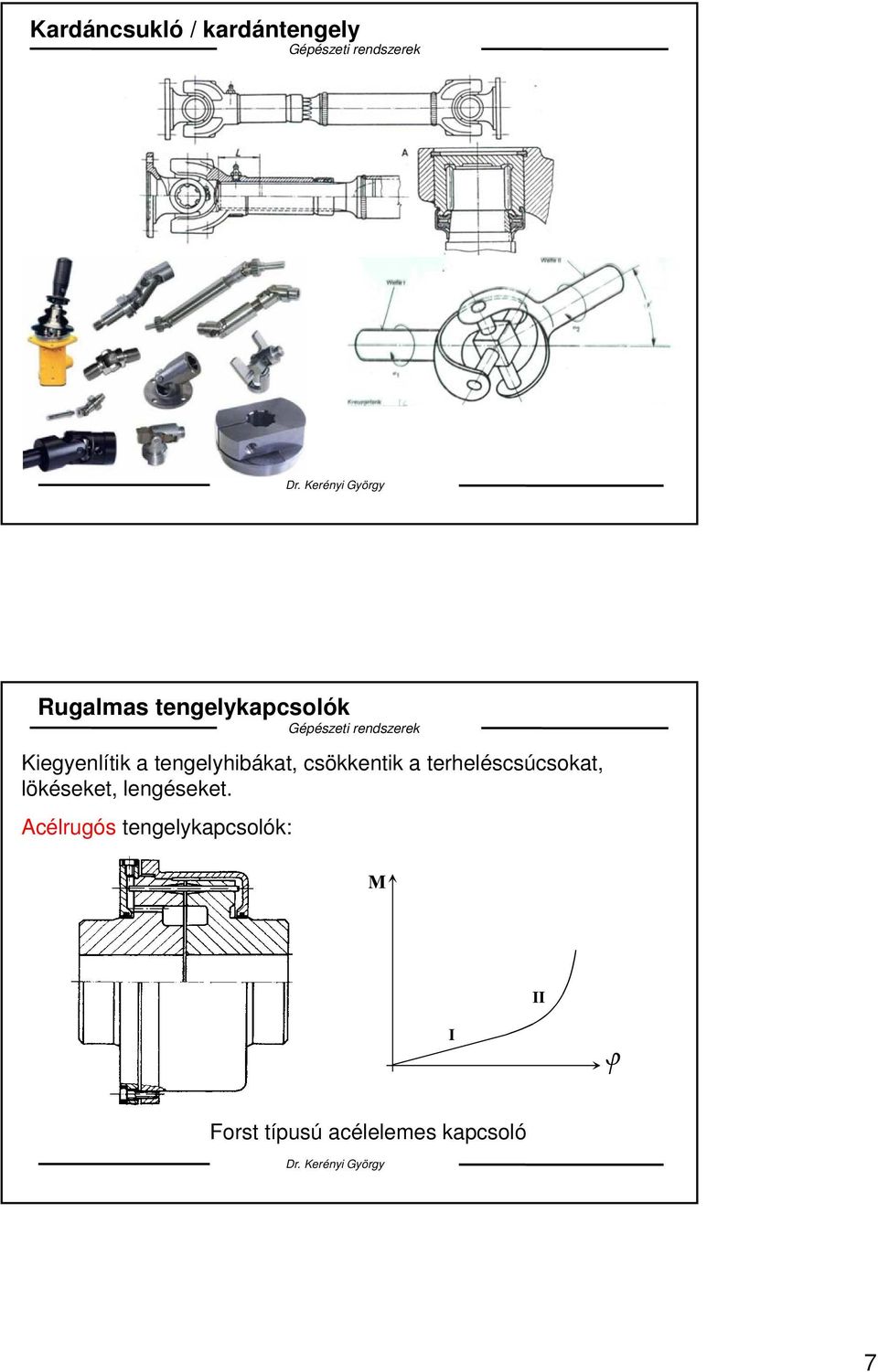 csökkentik a terheléscsúcsokat, lökéseket,