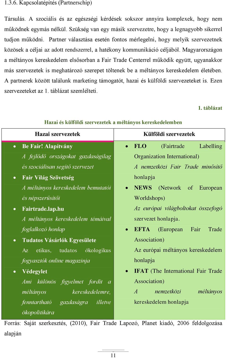 Partner választása esetén fontos mérlegelni, hogy melyik szervezetnek közösek a céljai az adott rendszerrel, a hatékony kommunikáció céljából.