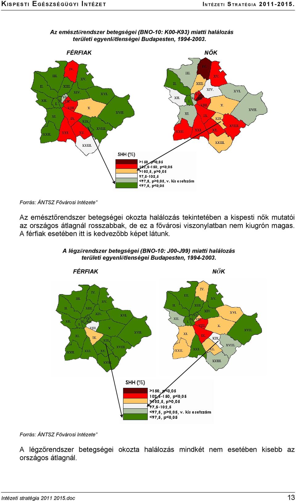 ez a fővárosi viszonylatban nem kiugrón magas. A férfiak esetében itt is kedvezőbb képet látunk.