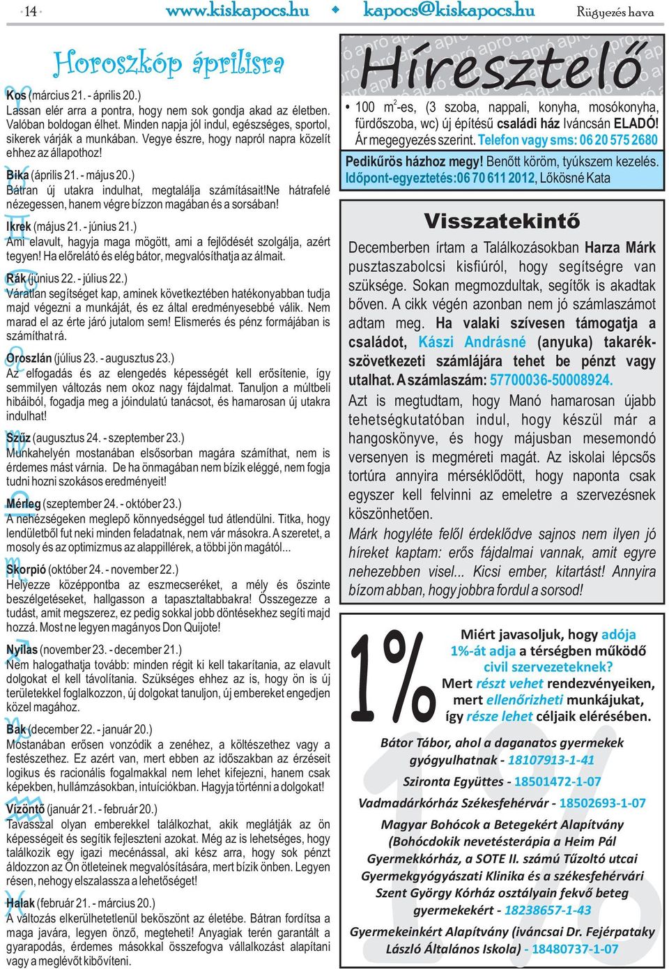 apró ap Híresztelőpró a Kos (március 21. - április 20.) 2 Lassan elér arra a pontra, hogy nem sok gondja akad az életben. 100 m -es, (3 szoba, nappali, konyha, mosókonyha, Valóban boldogan élhet.