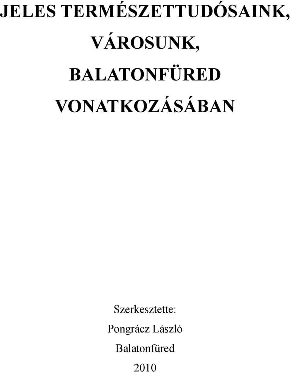 VONATKOZÁSÁBAN