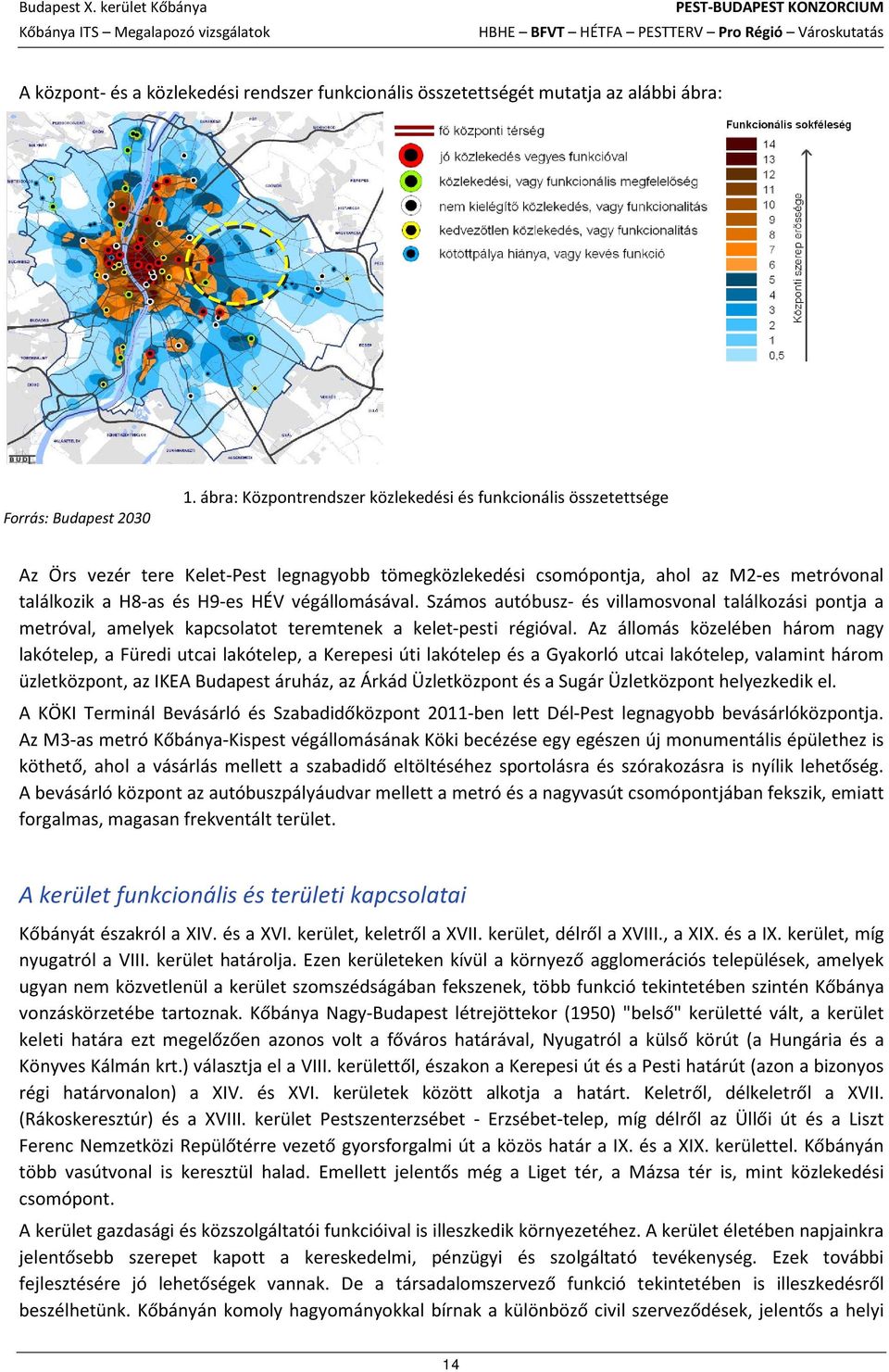 végállomásával. Számos autóbusz- és villamosvonal találkozási pontja a metróval, amelyek kapcsolatot teremtenek a kelet-pesti régióval.