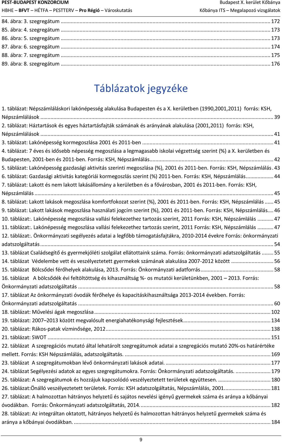 táblázat: Háztartások és egyes háztartásfajták számának és arányának alakulása (2001,2011) forrás: KSH, Népszámlálások... 41 3. táblázat: Lakónépesség kormegoszlása 2001 és 2011-ben... 41 4.