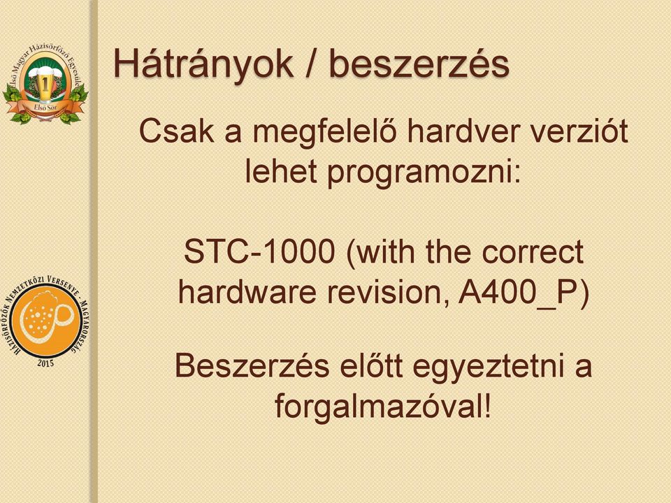 STC-1000 (with the correct hardware