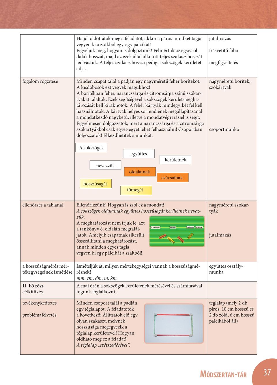 Minden csapat talál a padján egy nagyméretű fehér borítékot. A kisdobosok ezt vegyék magukhoz! A borítékban fehér, narancssárga és citromsárga színű szókártyákat találtok.