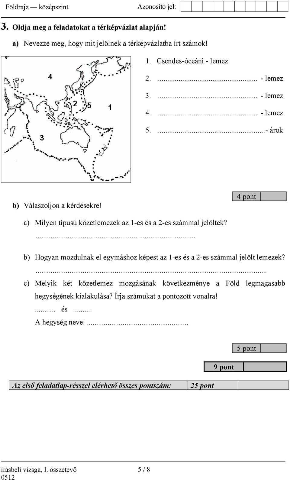 ... b) Hogyan mozdulnak el egymáshoz képest az 1-es és a 2-es számmal jelölt lemezek?