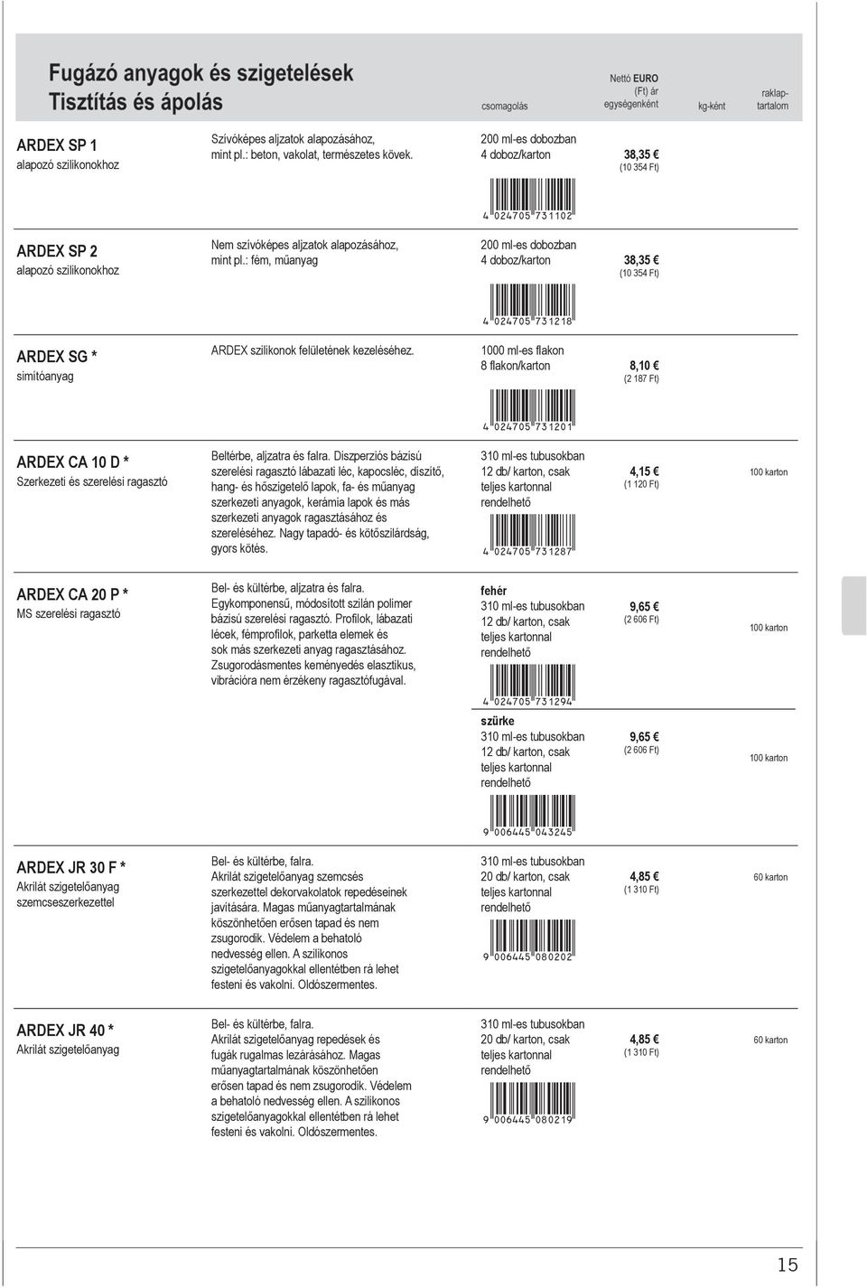 200 ml-es dobozban 4 doboz/karton 38,35 (10 354 Ft) 4AMEHKP*hdbbac+ 200 ml-es dobozban 4 doboz/karton 38,35 (10 354 Ft) 4AMEHKP*hdbcbi+ 1000 ml-es flakon 8 flakon/karton 8,10 (2 187 Ft)