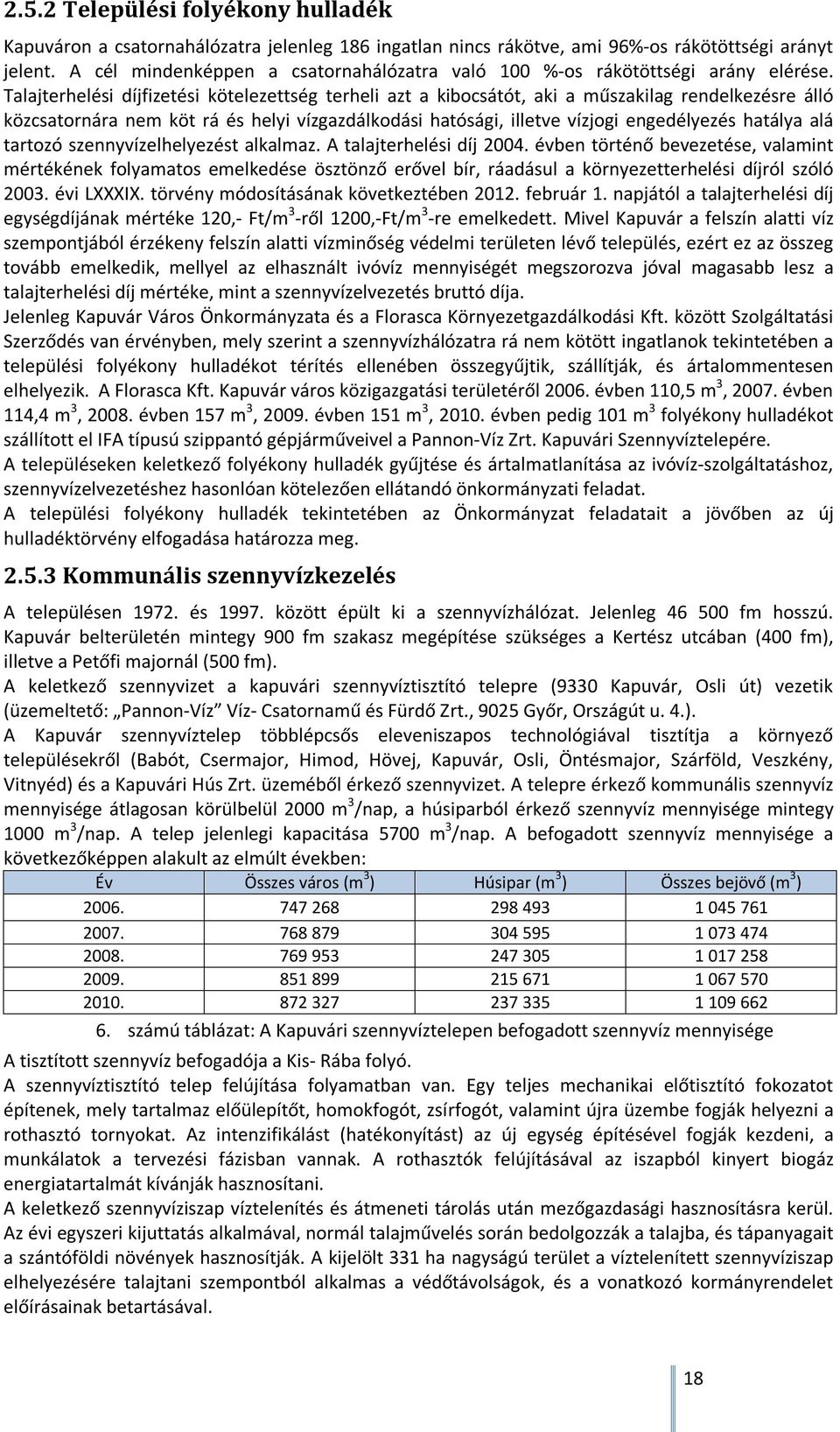 Talajterhelési díjfizetési kötelezettség terheli azt a kibocsátót, aki a műszakilag rendelkezésre álló közcsatornára nem köt rá és helyi vízgazdálkodási hatósági, illetve vízjogi engedélyezés hatálya