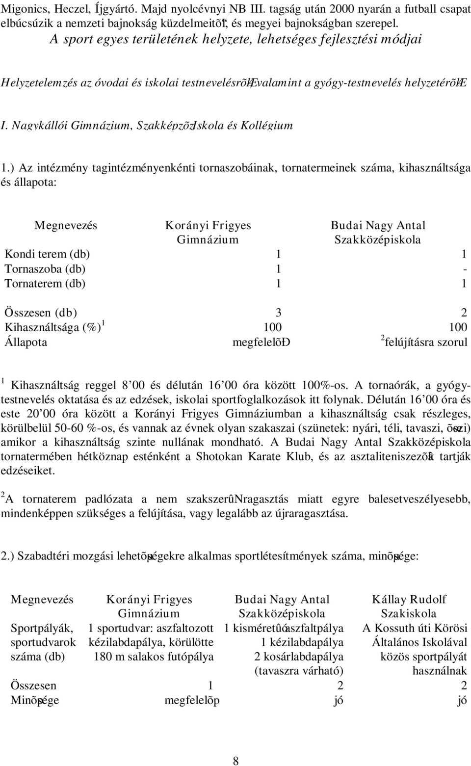 Nagykállói Gimnázium, SzakképzõzIskola és Kollégium 1.