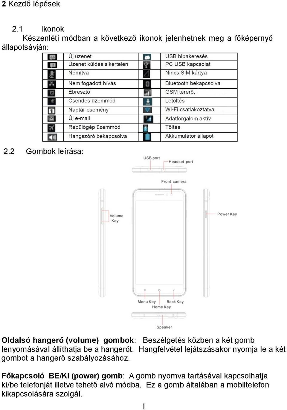 Hangfelvétel lejátszásakor nyomja le a két gombot a hangerő szabályozásához.