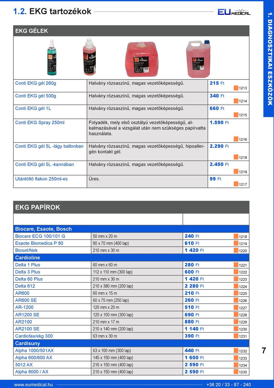 660 Ft Conti EKG Spray 250ml Conti EKG gél 5L -lágy ballonban Folyadék, mely első osztályú vezetőképességű, alkalmazásával a vizsgálat után nem szükséges papírvatta használata.