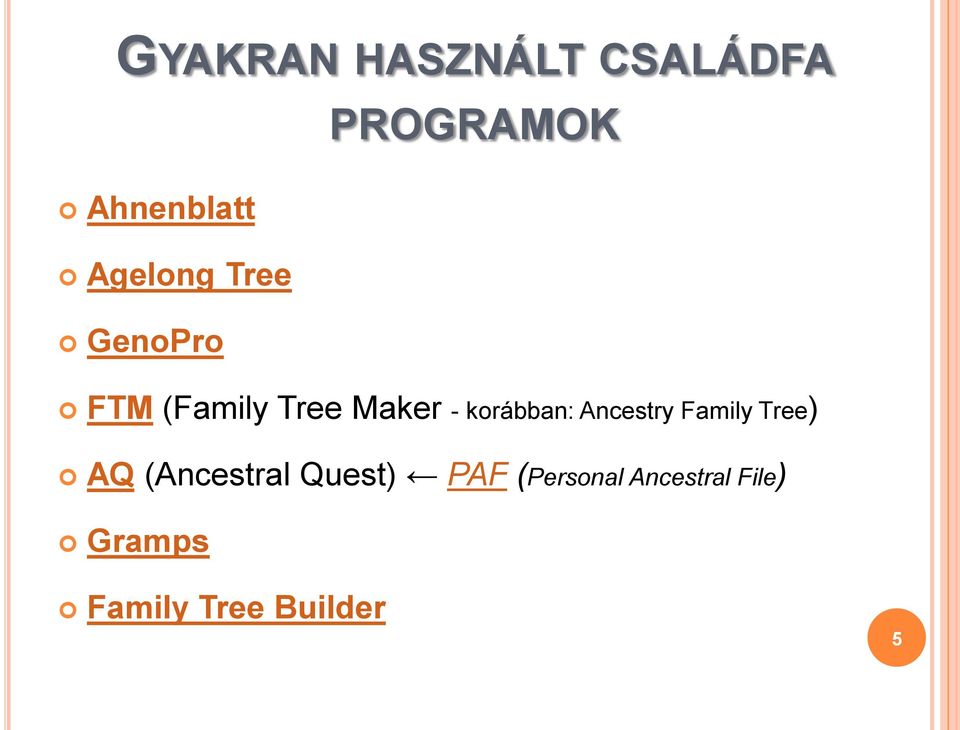 korábban: Ancestry Family Tree) AQ (Ancestral