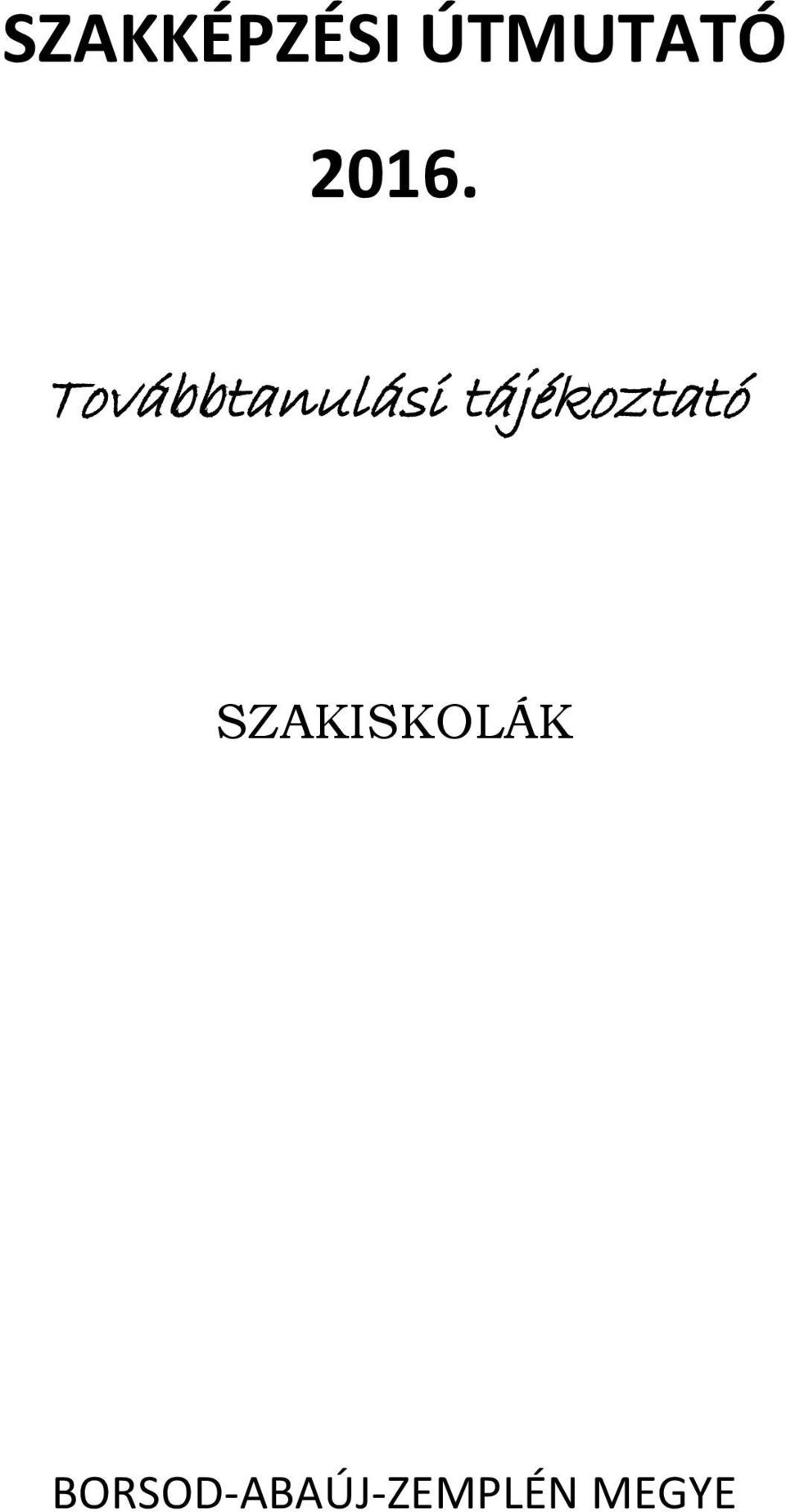 tájékoztató