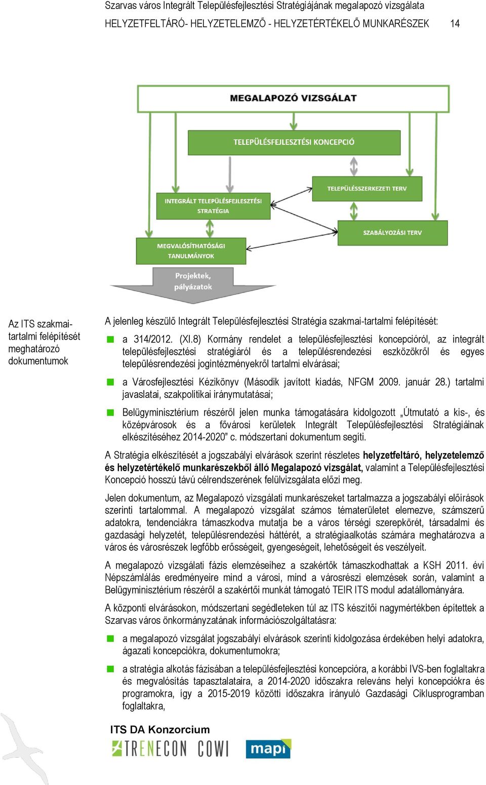 8) Kormány rendelet a településfejlesztési koncepcióról, az integrált településfejlesztési stratégiáról és a településrendezési eszközökről és egyes településrendezési jogintézményekről tartalmi