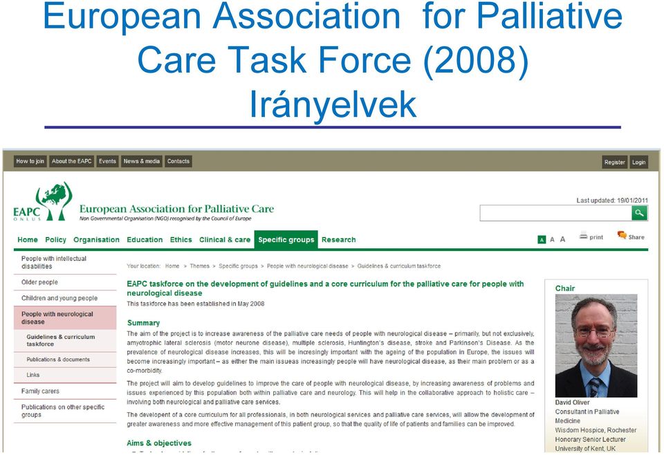 Palliative Care