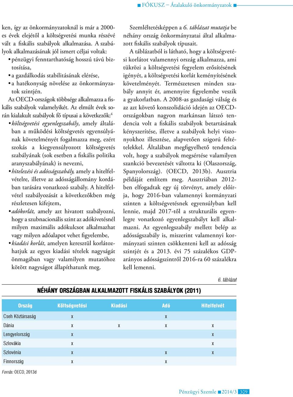 Az OECD-országok többsége alkalmazza a fiskális szabályok valamelyikét.