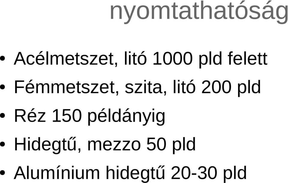 litó 200 pld Réz 150 példányig