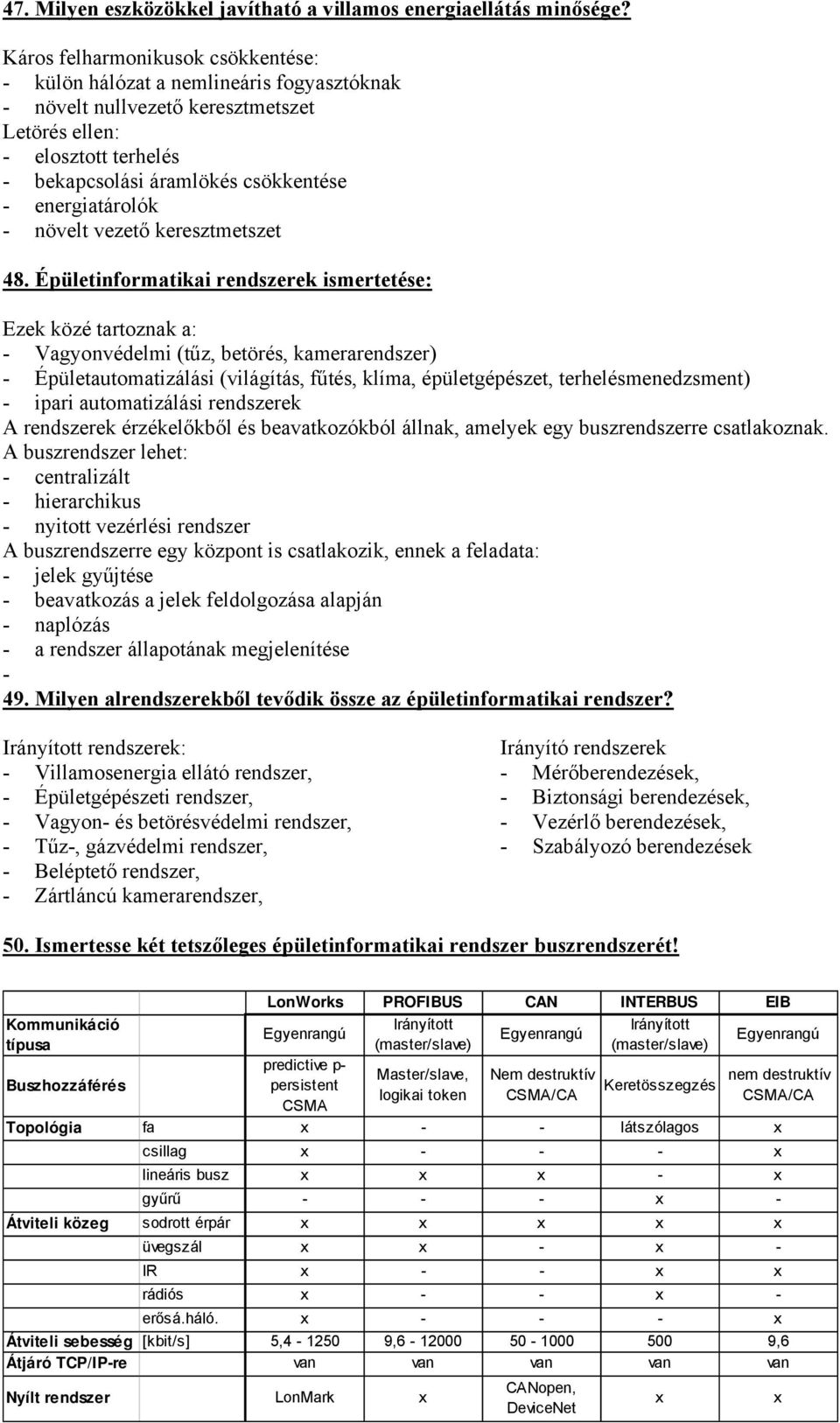 energiatárolók - növelt vezető keresztmetszet 48.