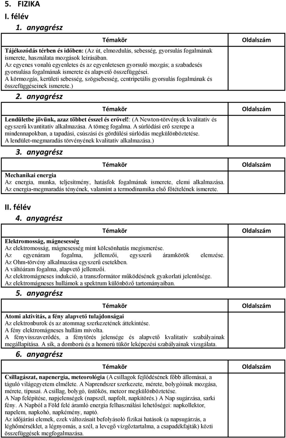 A körmozgás, kerületi sebesség, szögsebesség, centripetális gyorsulás fogalmának és összefüggéseinek ismerete.) Lendületbe jövünk, azaz többet ésszel és erővel!