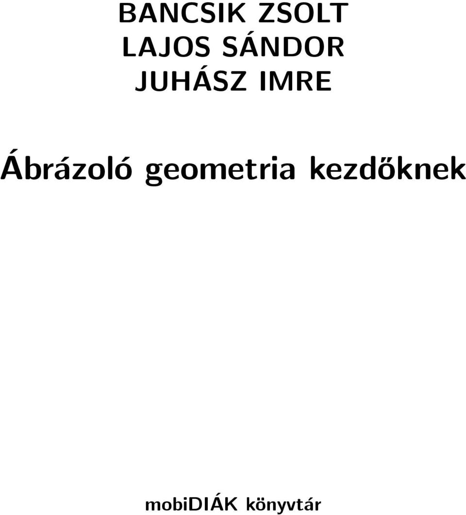 Ábrázoló geometria