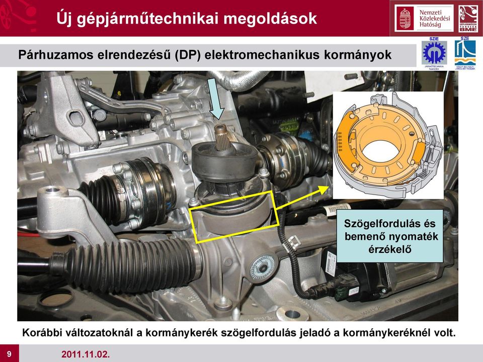 érzékelő 9 Korábbi változatoknál a