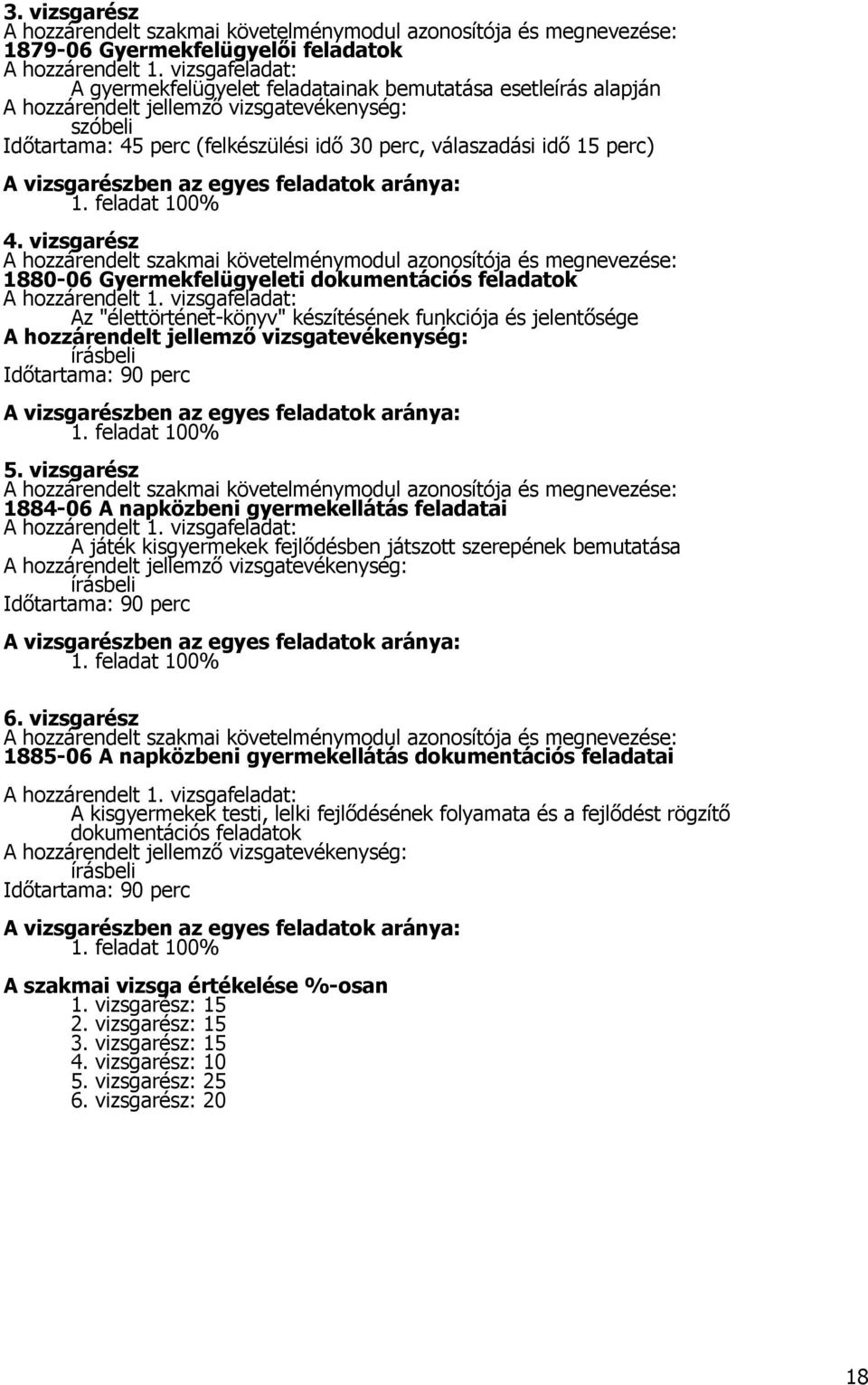 perc) A vizsgarészben az egyes feladatok aránya: 1. feladat 100% 4.