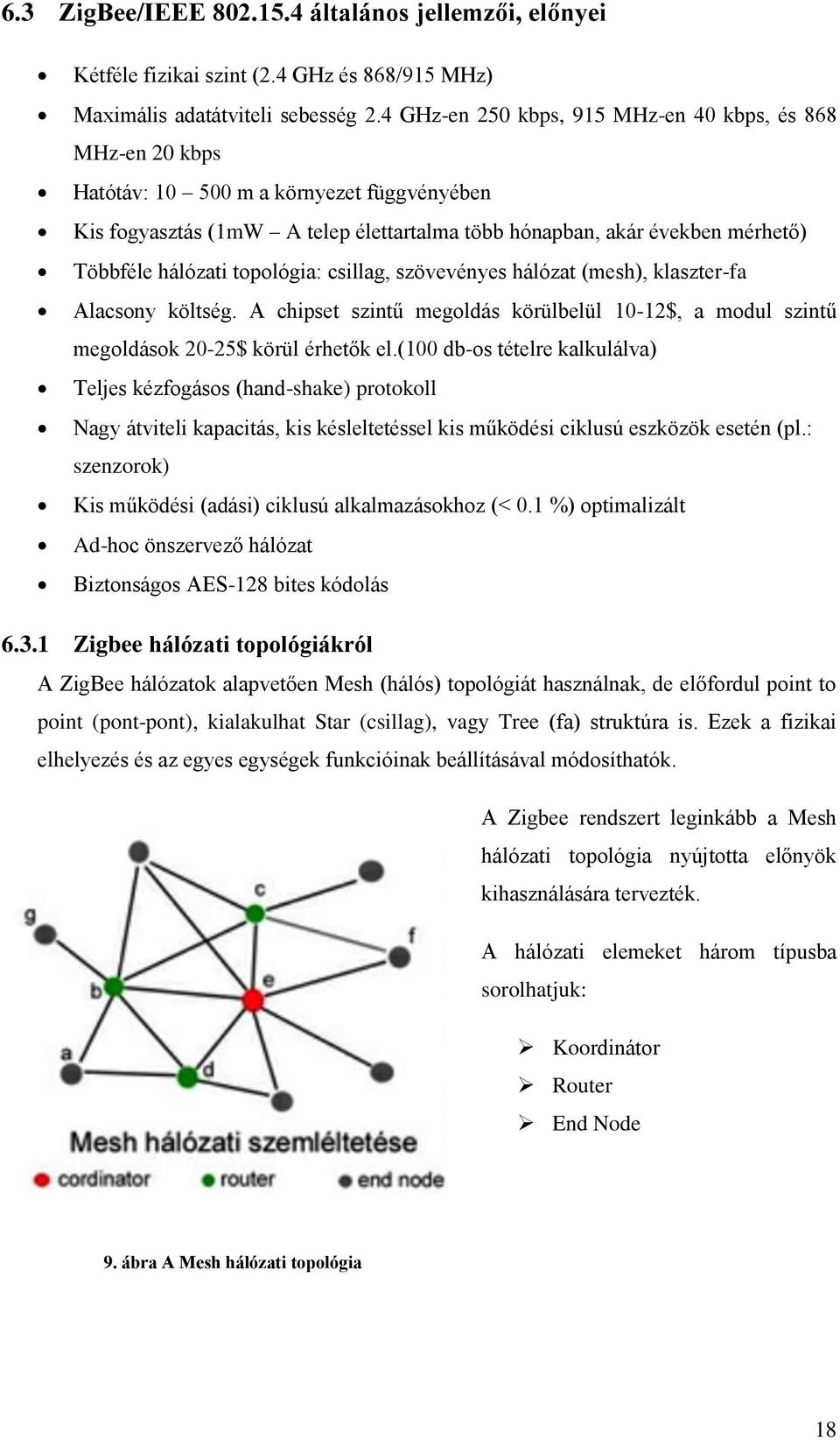 topológia: csillag, szövevényes hálózat (mesh), klaszter-fa Alacsony költség. A chipset szintű megoldás körülbelül 10-12$, a modul szintű megoldások 20-25$ körül érhetők el.