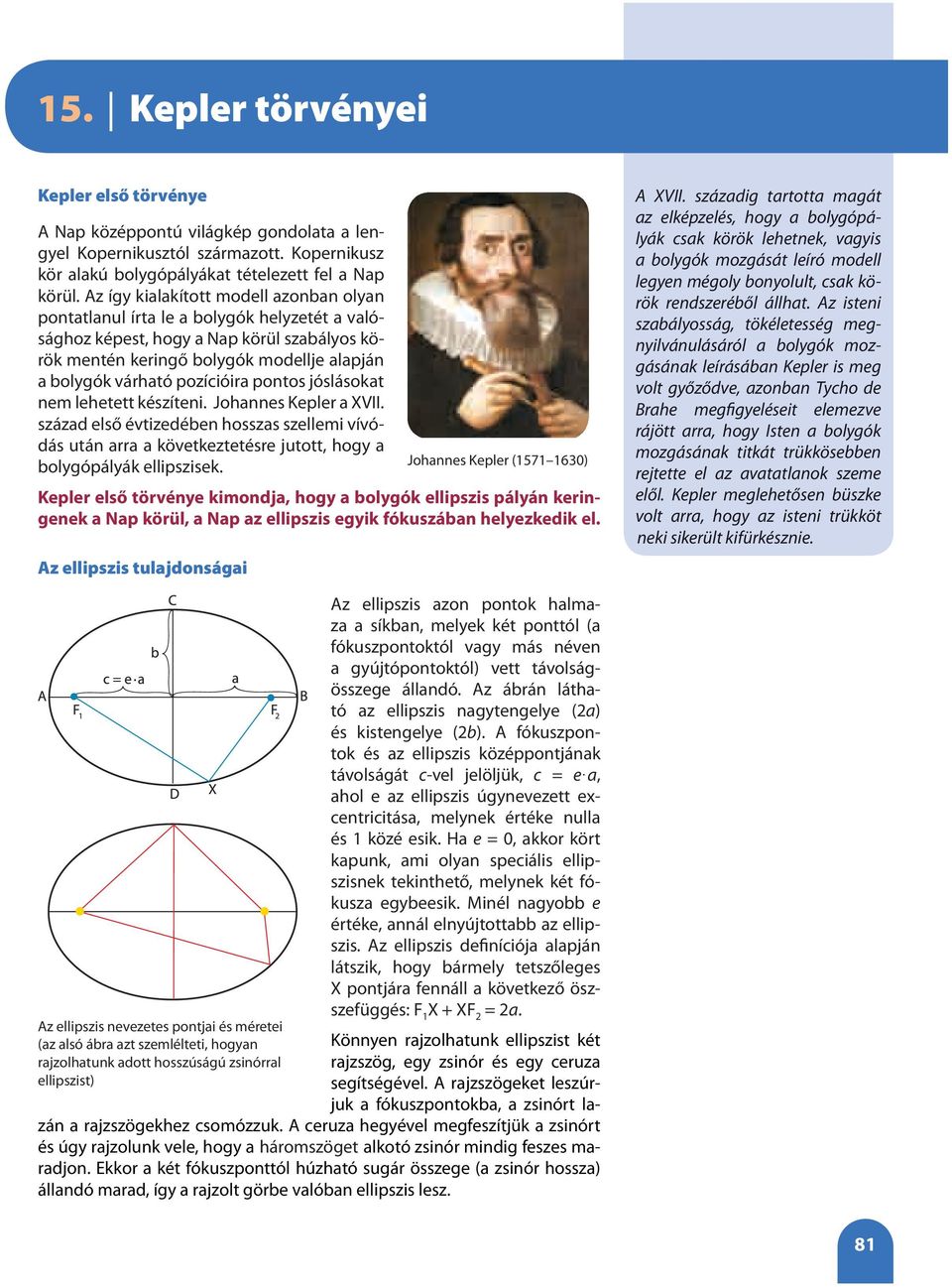 pozícióira pontos jóslásokat nem lehetett készíteni. Johannes Kepler a XVII.