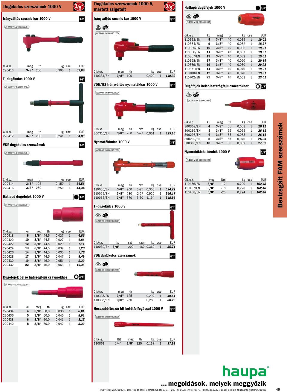 ku meg 110363/EN 8 3/8" 40 0,035 1 19,01 110364/EN 9 3/8" 40 0,032 1 18,97 110365/EN 10 3/8" 40 0,036 1 19,01 110366/EN 11 3/8" 40 0,037 1 18,97 110367/EN 13 3/8" 40 0,032 1 19,01 110368/EN 17 3/8"